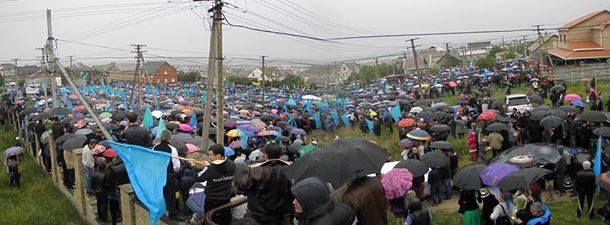 Tatars hold an commemoration of the mass deportations in 1944